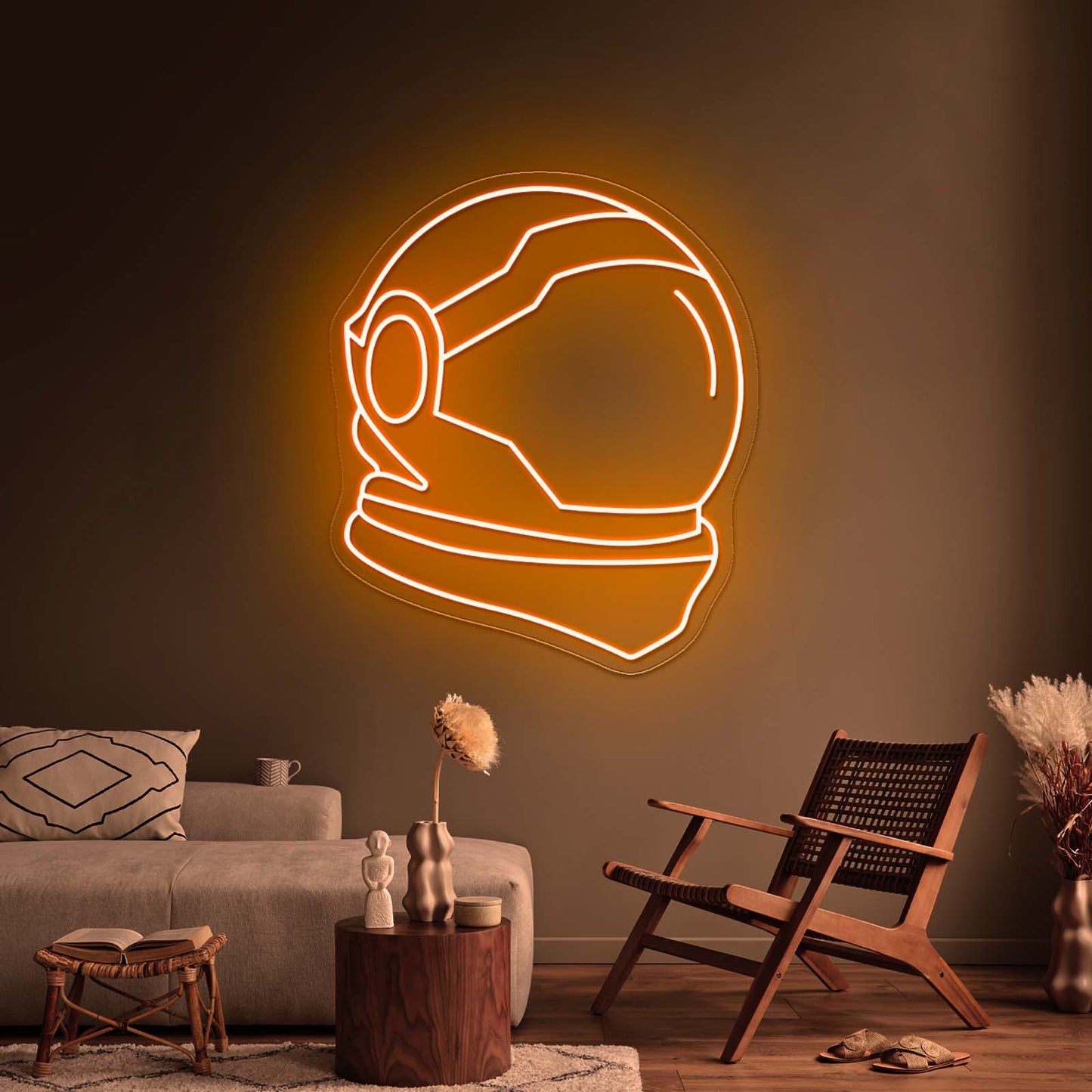 Astronaut Helmet Large Neon Signs