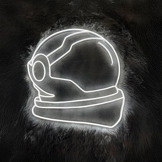 Astronaut Helmet Neon Sign