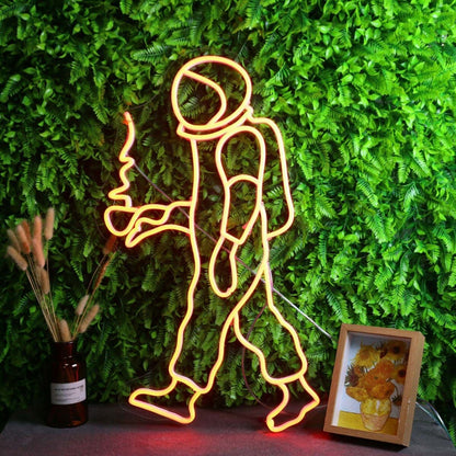 Astronaut Holding Coffee Led Neon Sign - Shineneon