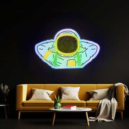 Astronaut Holographic Neon Signs For Neon Signs - Shineneon