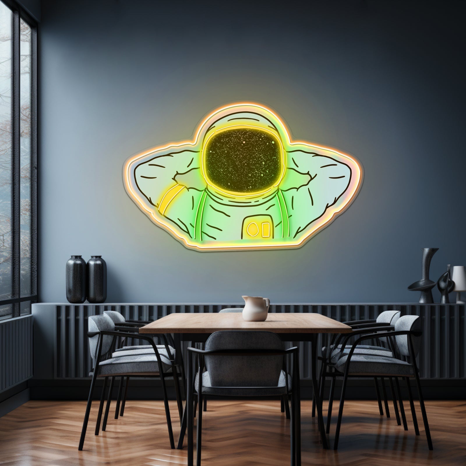 Astronaut Holographic Neon Signs For Neon Signs - Shineneon