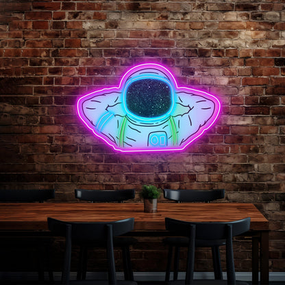 Astronaut Holographic Neon Signs For Neon Signs - Shineneon