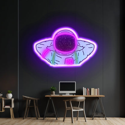 Astronaut Holographic Neon Signs For Neon Signs - Shineneon