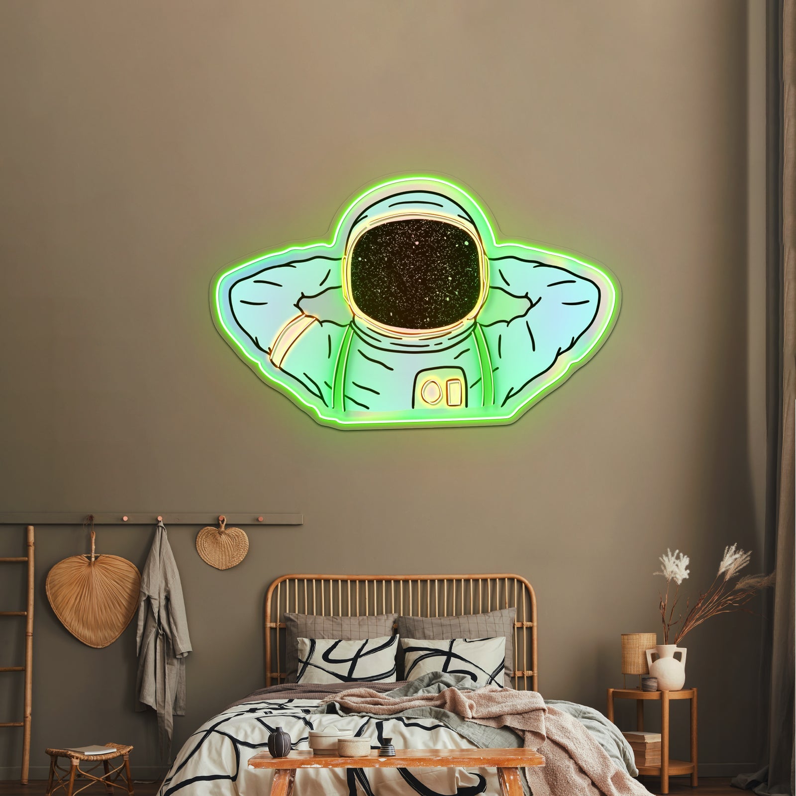 Astronaut Holographic Neon Signs For Neon Signs - Shineneon