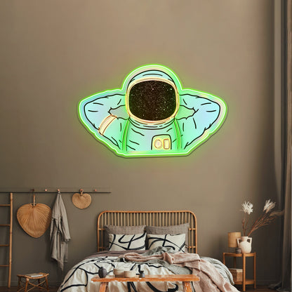 Astronaut Holographic Neon Signs For Neon Signs - Shineneon