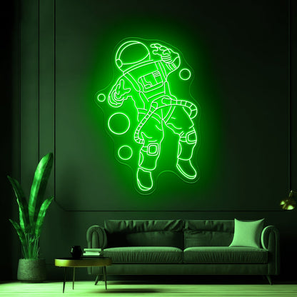 Astronaut In Space Large Neon Signs - Shineneon