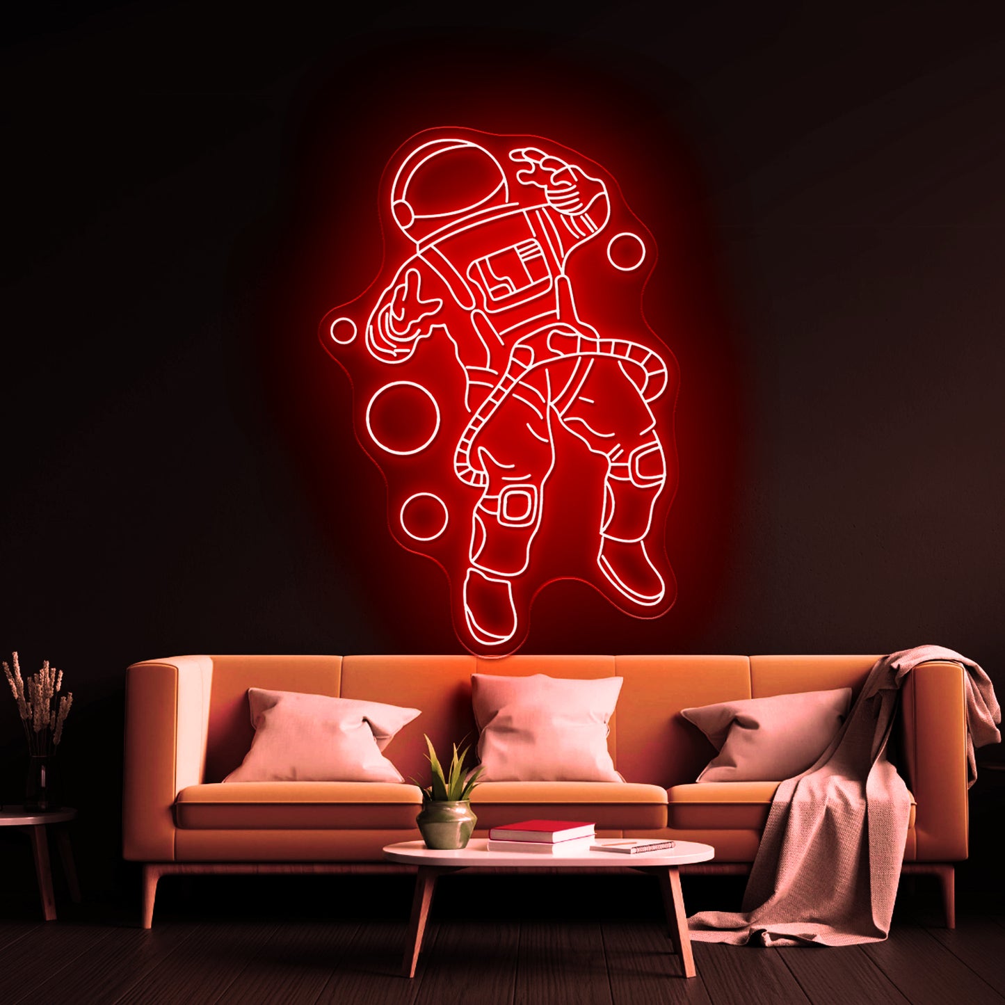 Astronaut In Space Large Neon Signs