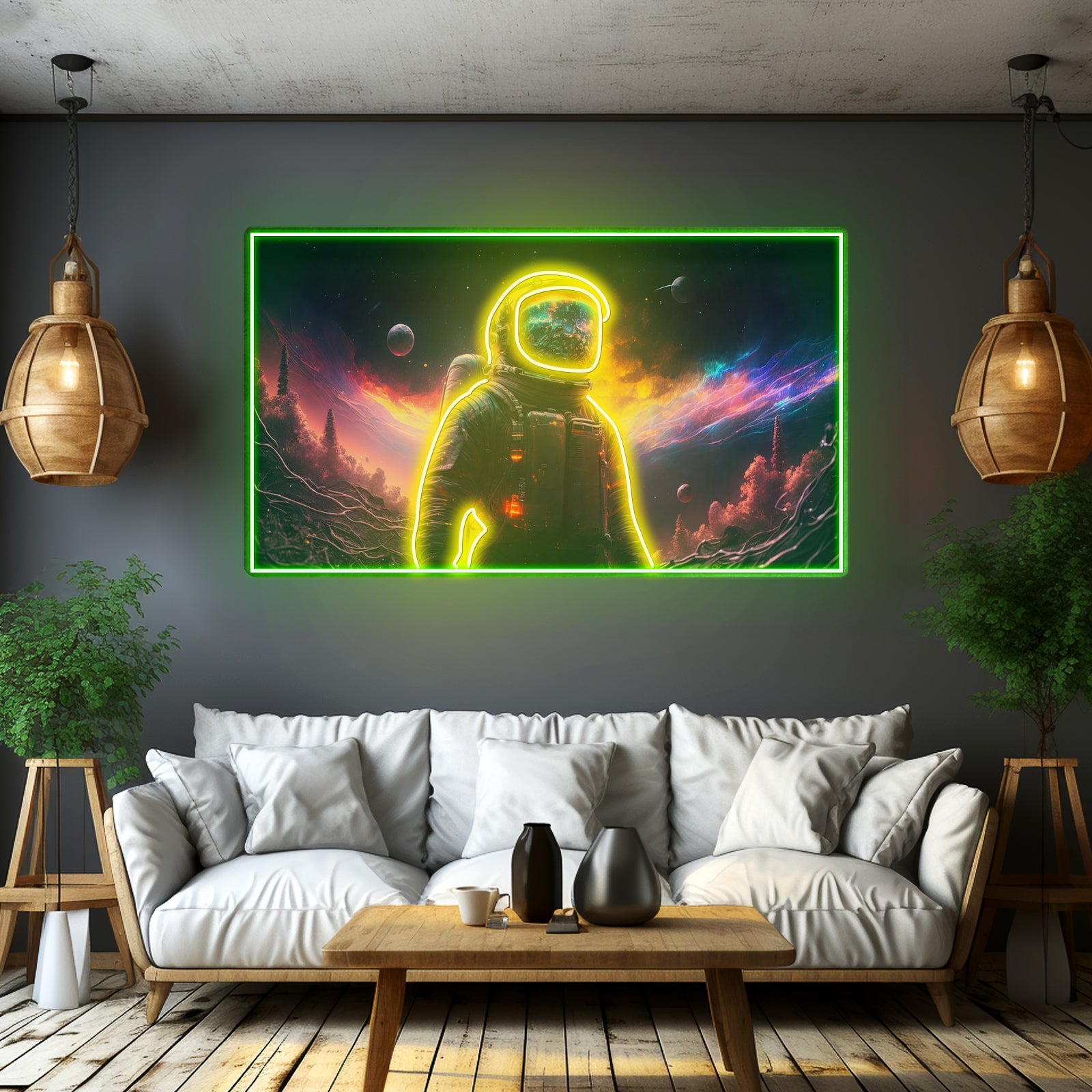 Astronaut In Space Led Neon Sign Light Custom Led Signs - Shineneon