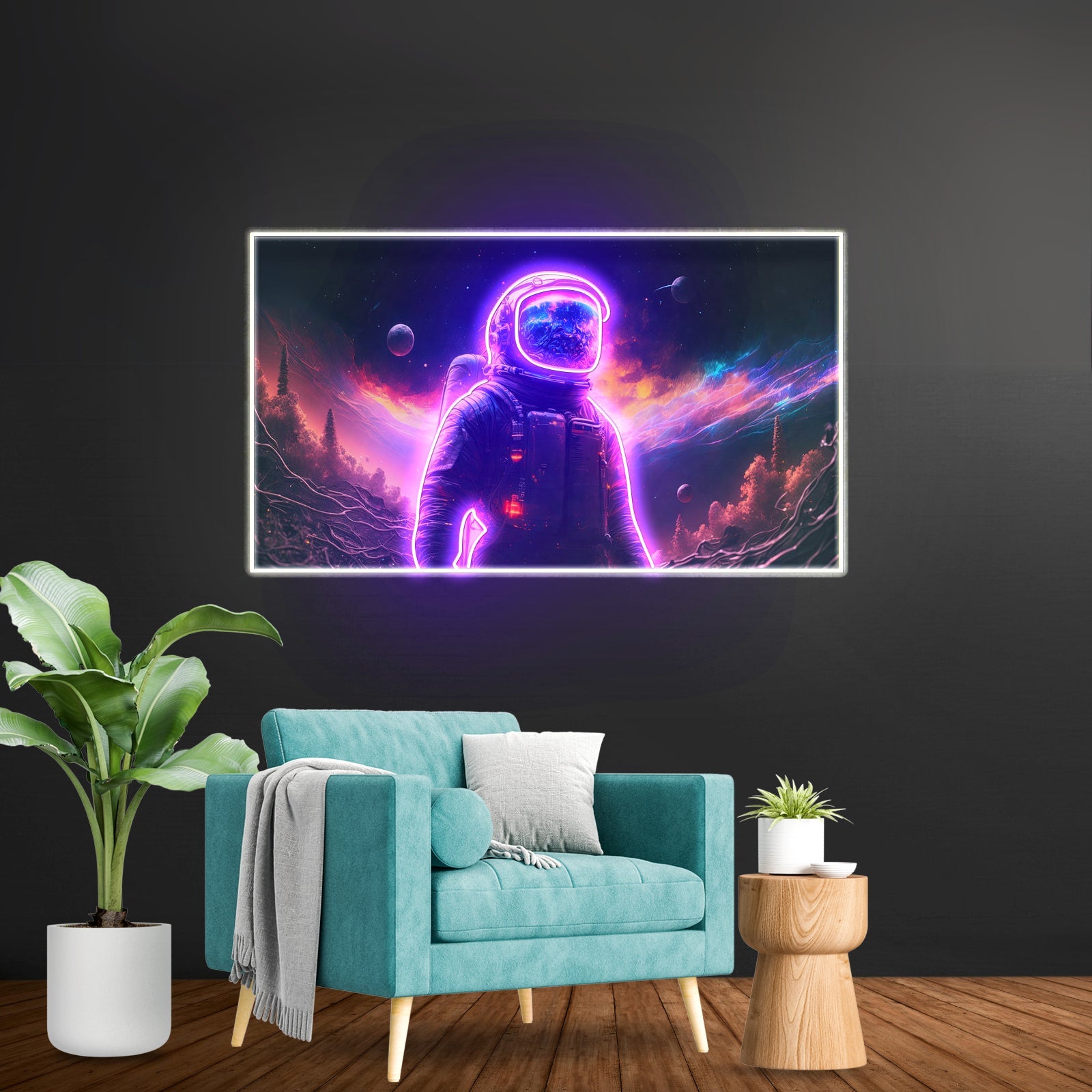 Astronaut In Space Led Neon Sign Light Custom Led Signs - Shineneon