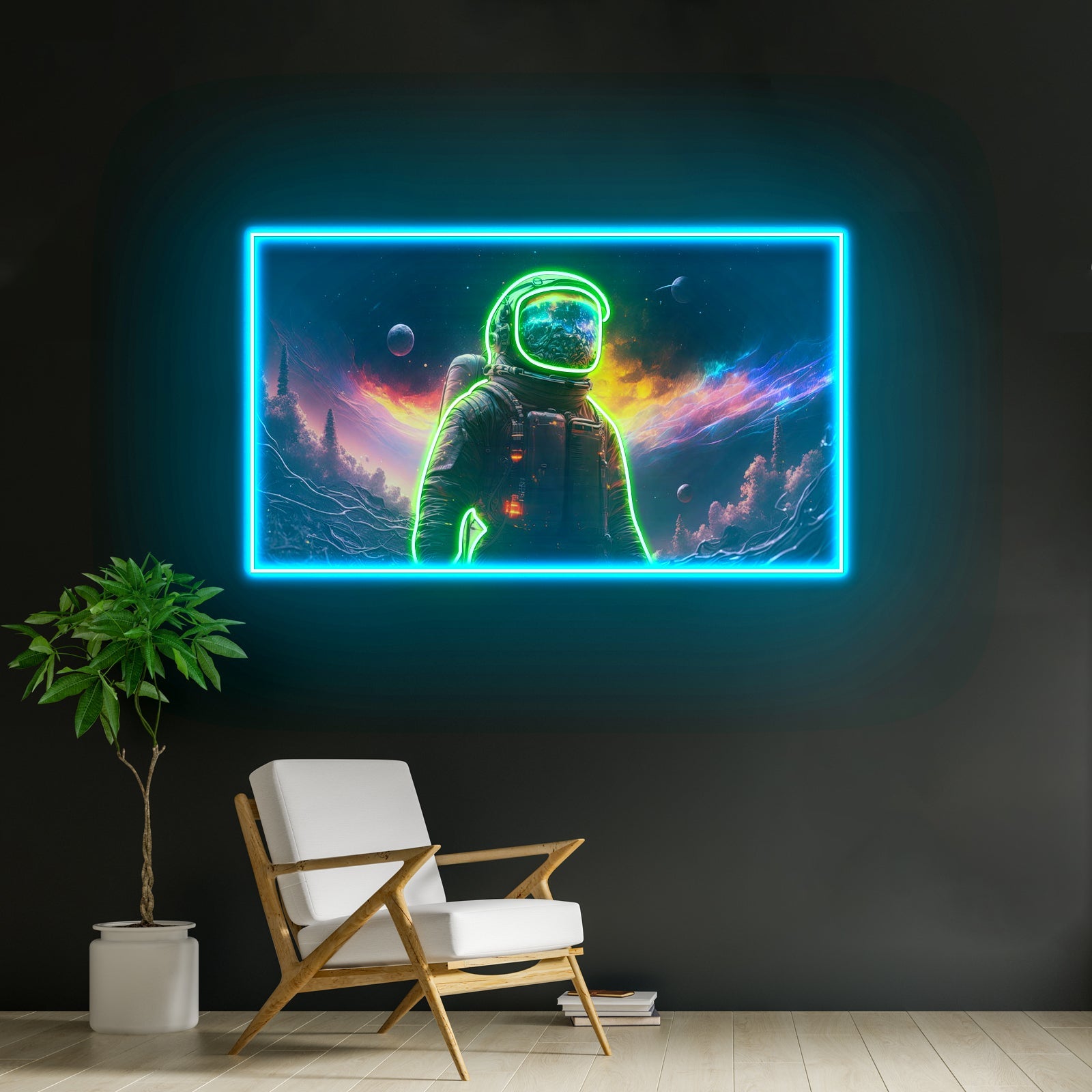 Astronaut In Space Led Neon Sign Light Custom Led Signs - Shineneon