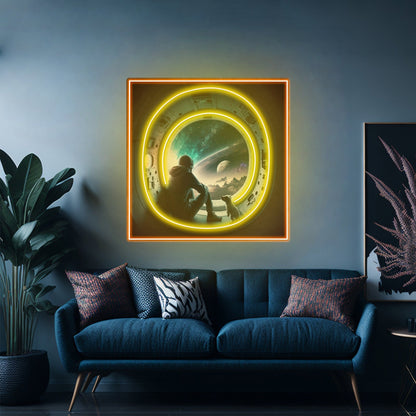 Astronaut In The Spacecraft Led Neon Sign Light Custom Led Signs - Shineneon