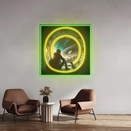 Astronaut In The Spacecraft Led Neon Sign Light Custom Led Signs