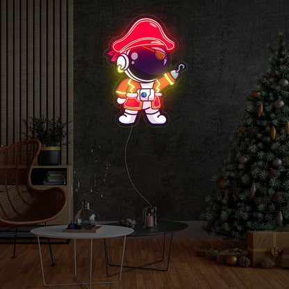 Astronaut Pirate Neon Acrylic Artwork | Shineneon