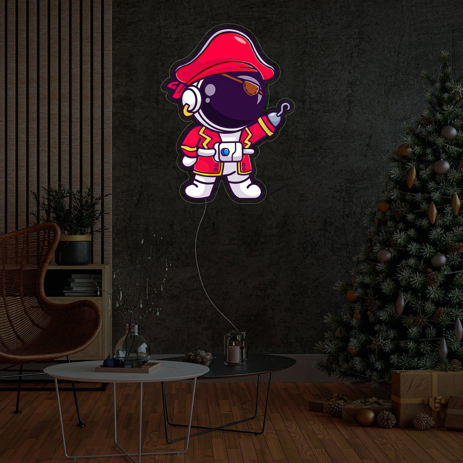 Astronaut Pirate Neon Acrylic Artwork | Shineneon