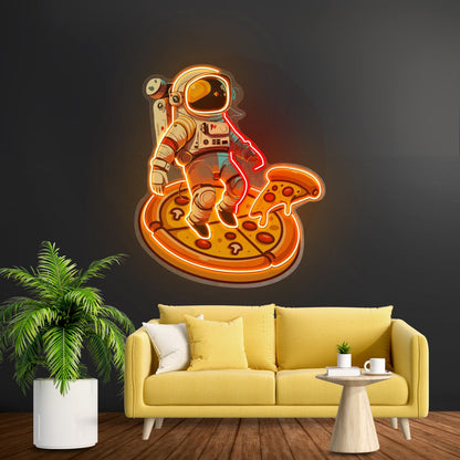 Astronaut Pizza Custom Led Signs Artwork For Sale - Shineneon