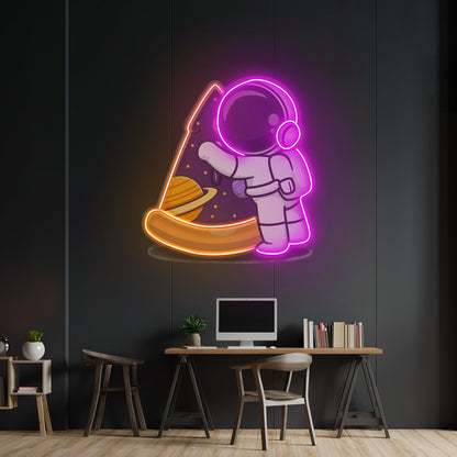 Astronaut Pizza Led Neon Sign Light Custom Led Signs - Shineneon
