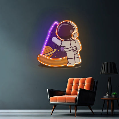 Astronaut Pizza Led Neon Sign Light Custom Led Signs - Shineneon