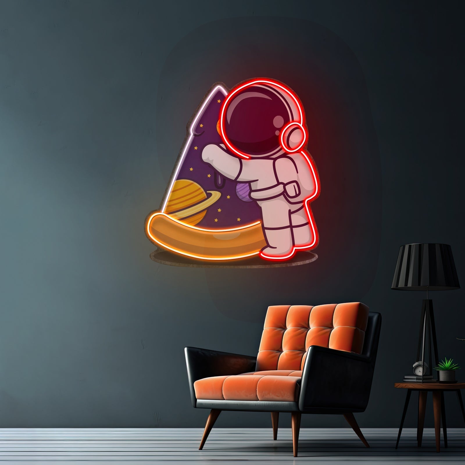 Astronaut Pizza Led Neon Sign Light Custom Led Signs - Shineneon