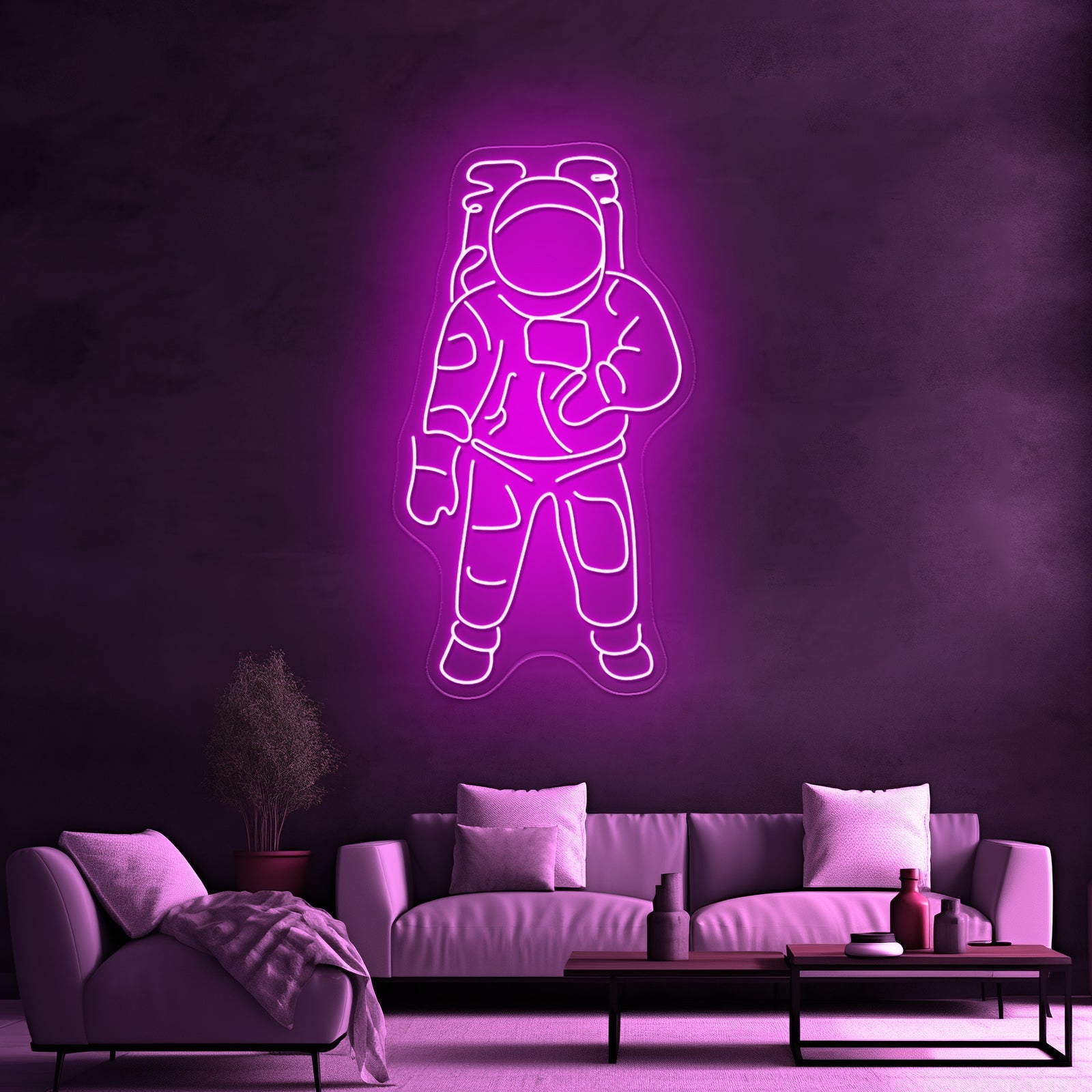 Astronaut Shape Large Neon Sign - Shineneon