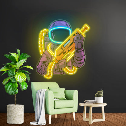 Astronaut Sight Gun Head Led Neon Sign Light Custom Led Signs - Shineneon