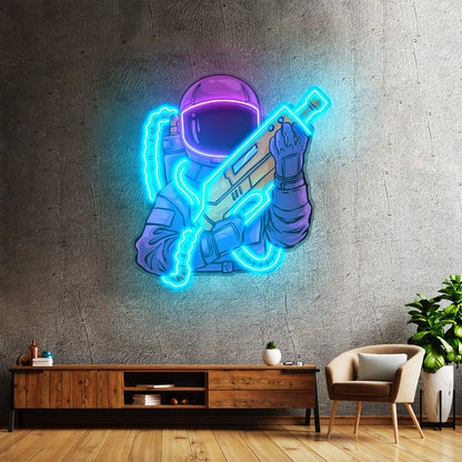 Astronaut Sight Gun Head Led Neon Sign Light Custom Led Signs - Shineneon