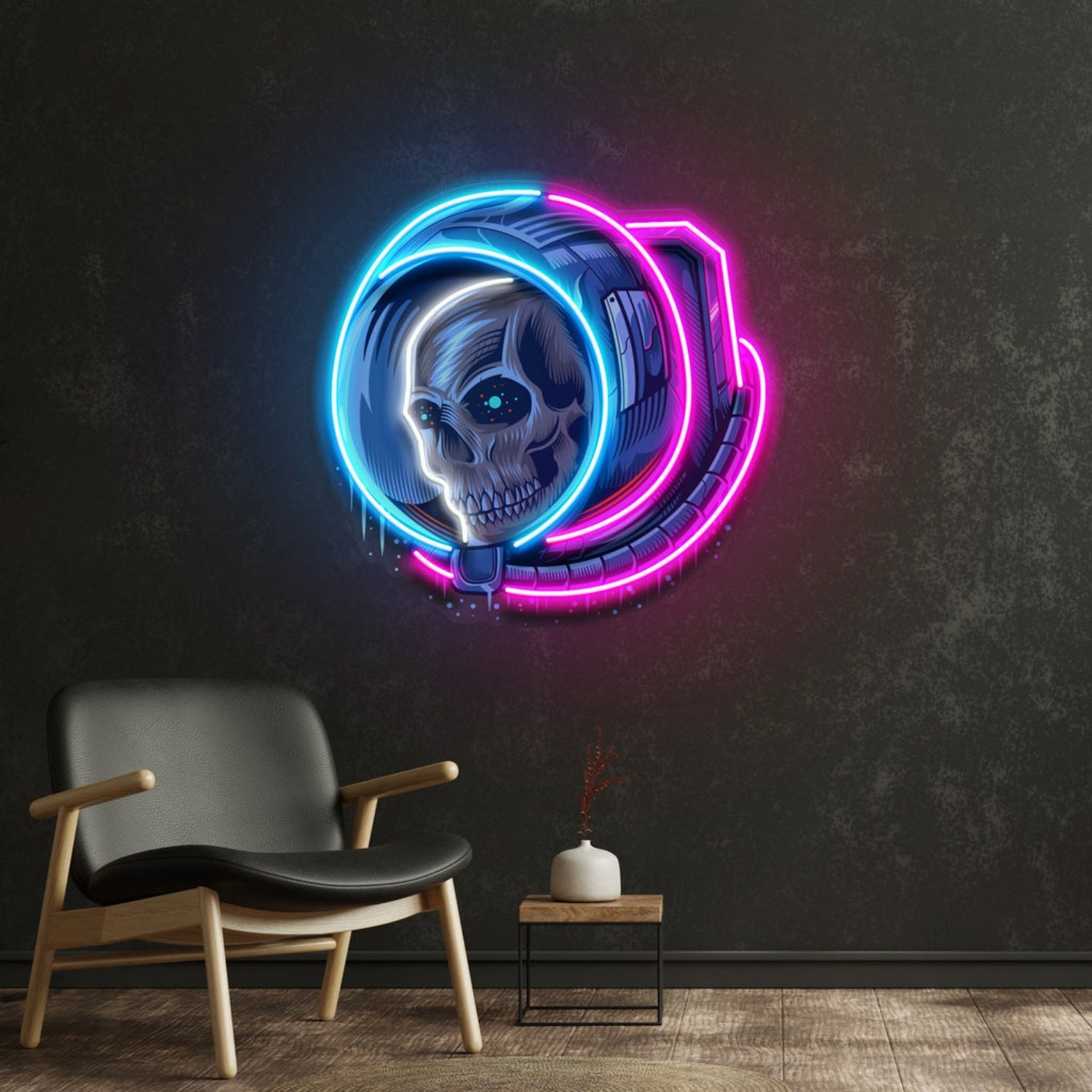 Astronaut Skull Acrylic Artwork Led Neon Sign | Shineneon