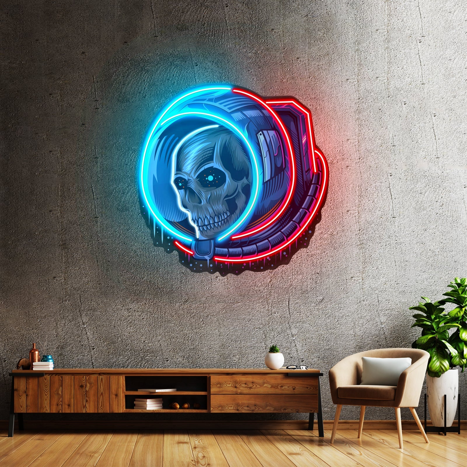 Astronaut Skull Led Neon Sign Light Custom Led Signs - Shineneon