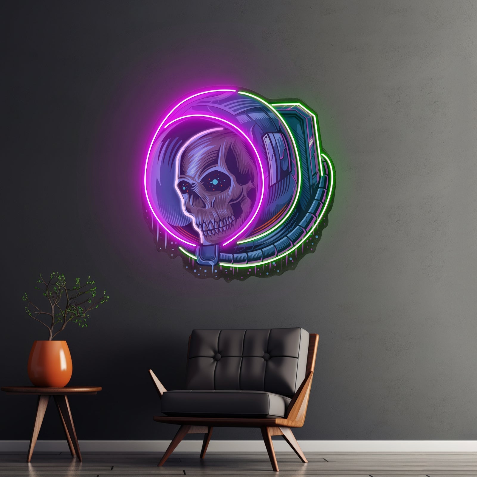 Astronaut Skull Led Neon Sign Light Custom Led Signs - Shineneon