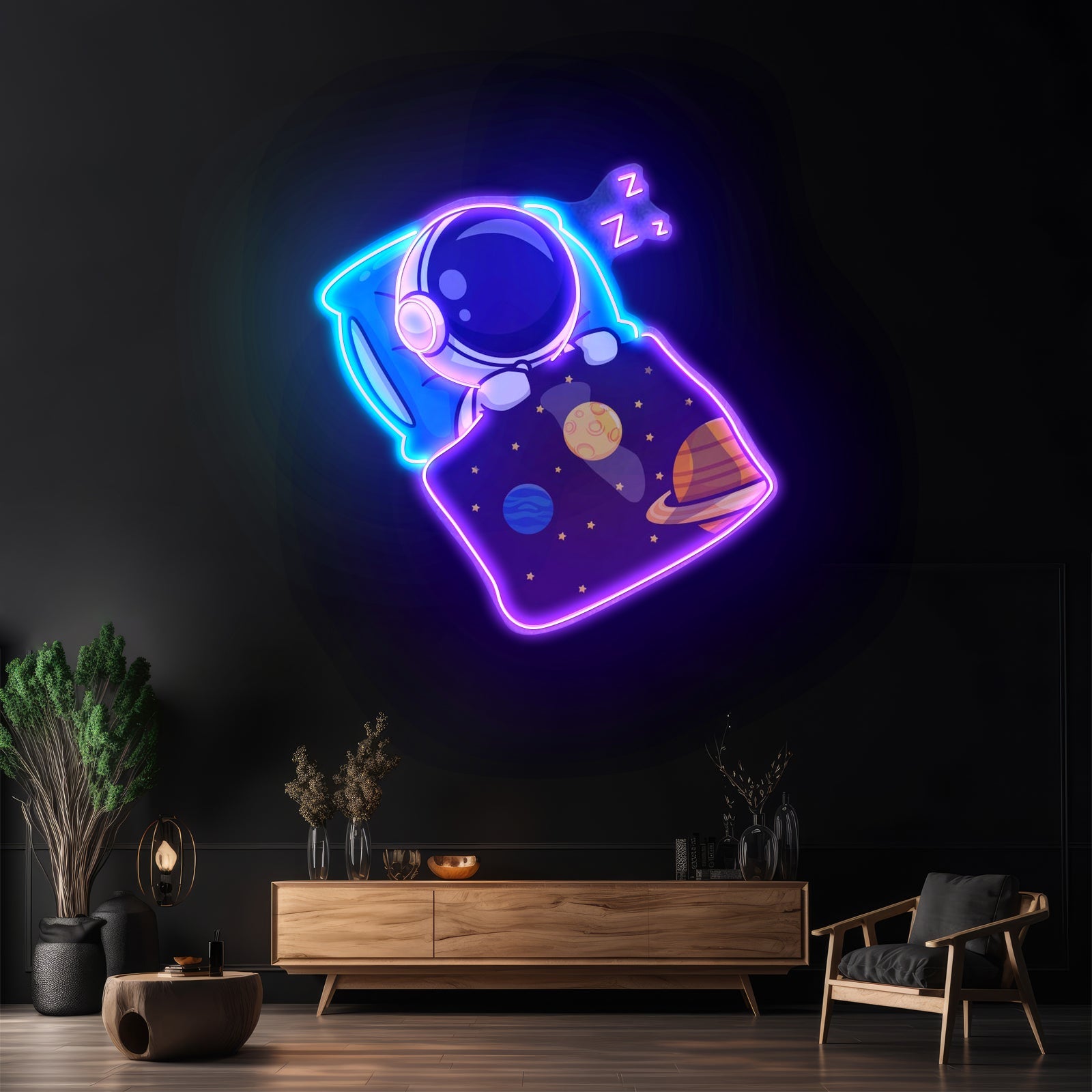 Astronaut Sleep Led Neon Sign Light Custom Led Signs - Shineneon