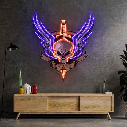 Astronaut Space Helmet Uv Printed Led Neon Sign With Purple Orange Glow For Room Decor | Shineneon