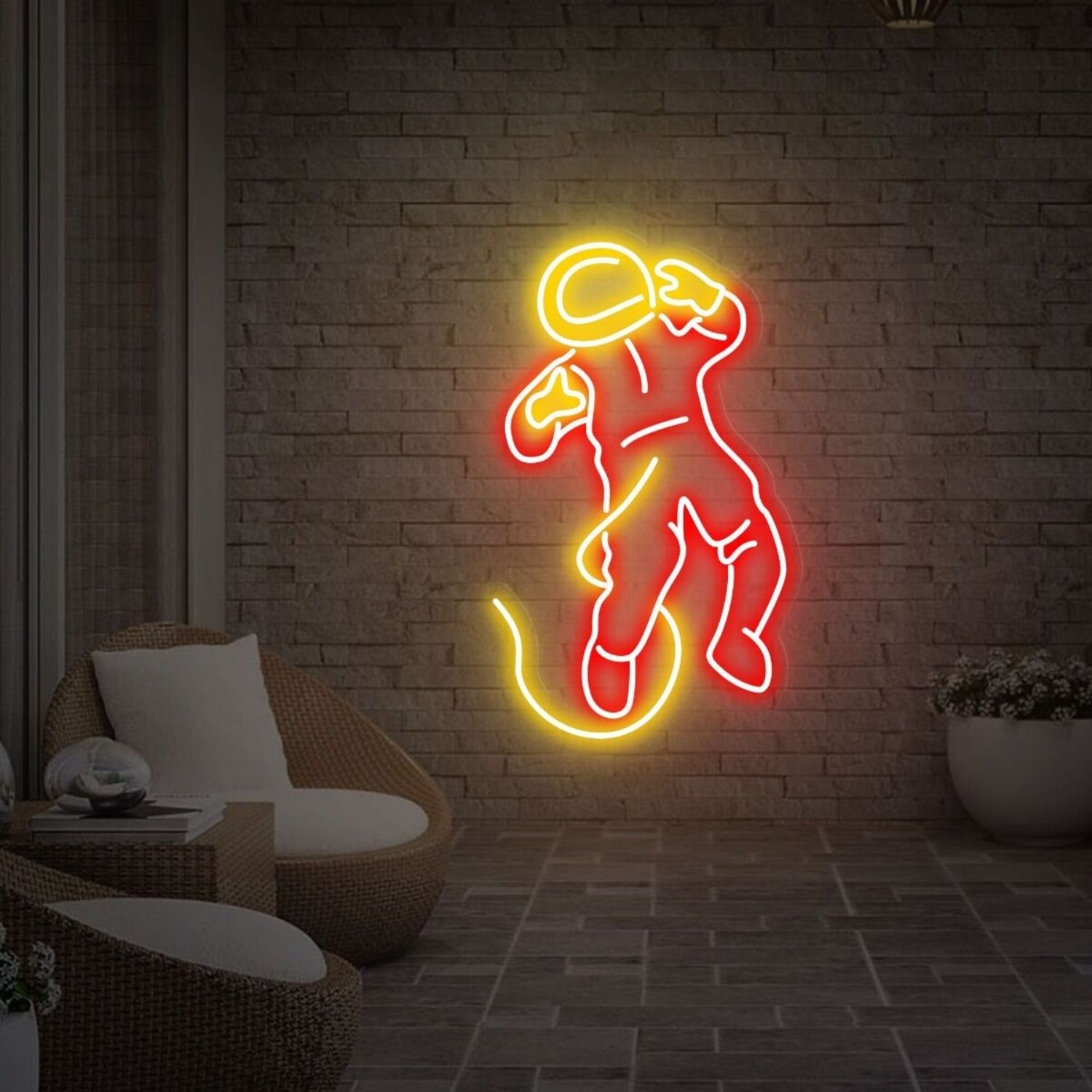 Astronaut Spaceman Art Neon Decor Home Office - Shineneon