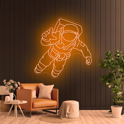 Astronaut Walking Large Neon Signs - Shineneon