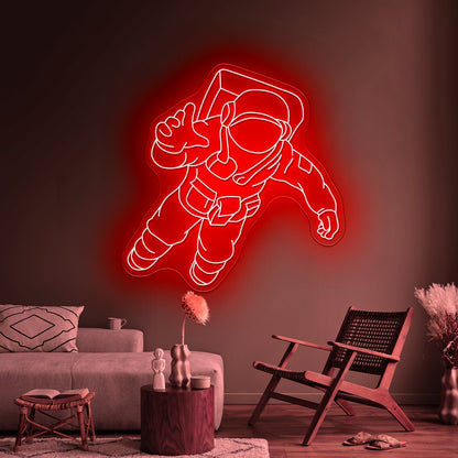Astronaut Walking Large Neon Signs - Shineneon