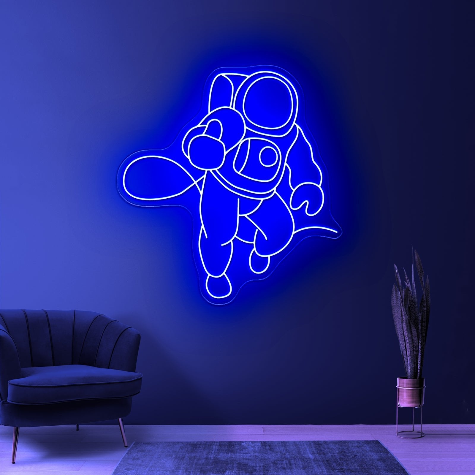 Astronaut Walking On Air Large Neon Signs - Shineneon