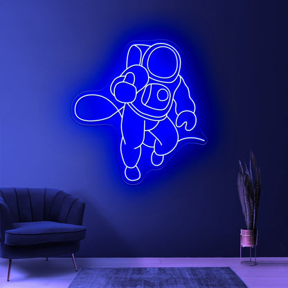 Astronaut Walking On Air Large Neon Signs - Shineneon