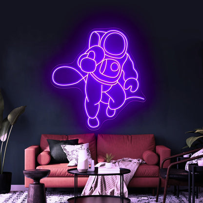 Astronaut Walking On Air Large Neon Signs - Shineneon