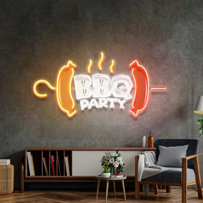 Astronaut With Headphones On Planet Uv Printed Led Neon Sign For Music Room Decor | Shineneon