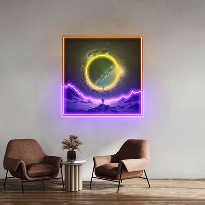 Astronaut With Space Gate Led Neon Sign Light Custom Led Signs - Shineneon