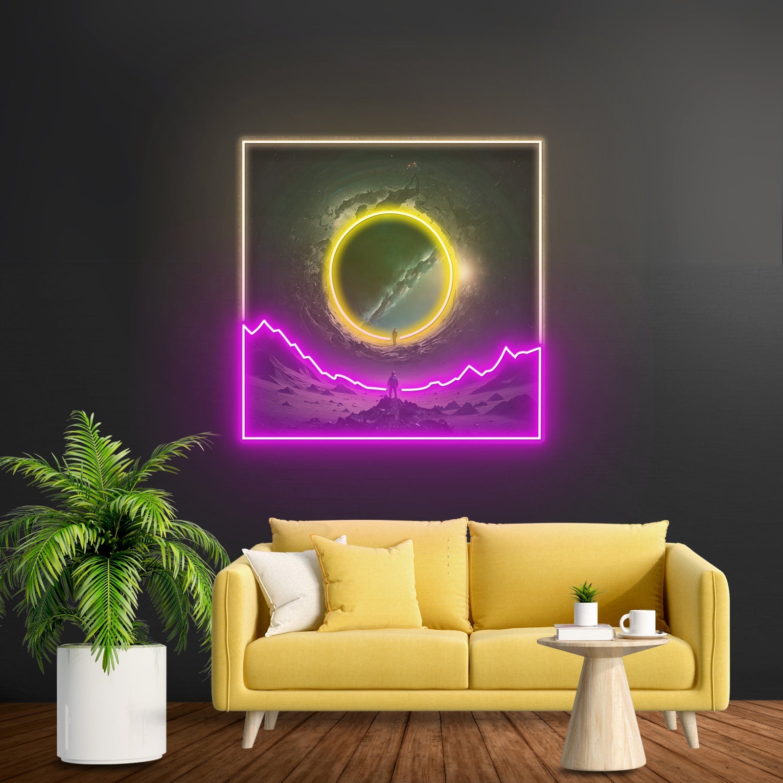 Astronaut With Space Gate Led Neon Sign Light Custom Led Signs - Shineneon