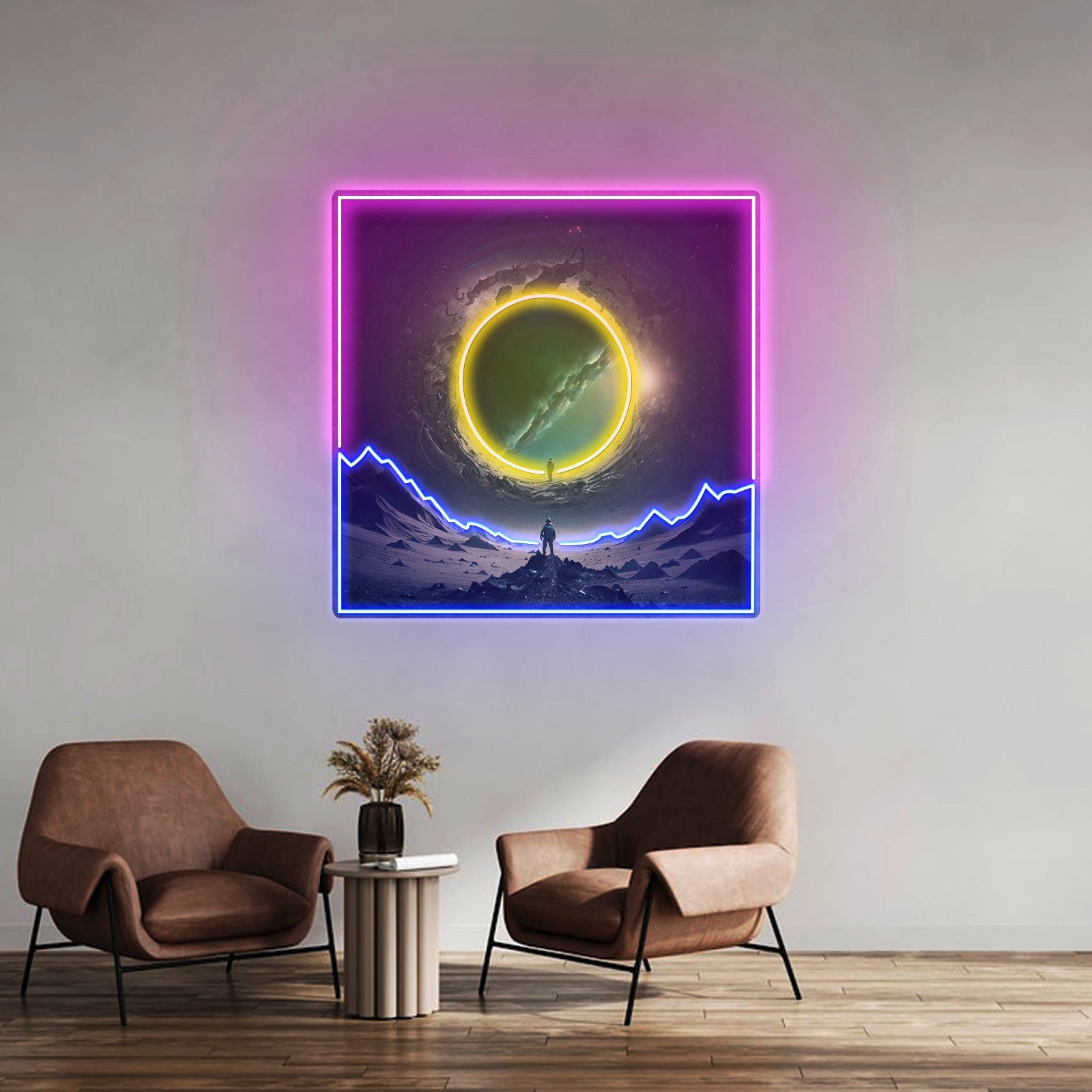 Astronauts Black Holes Led Neon Sign Light Custom Led Signs - Shineneon