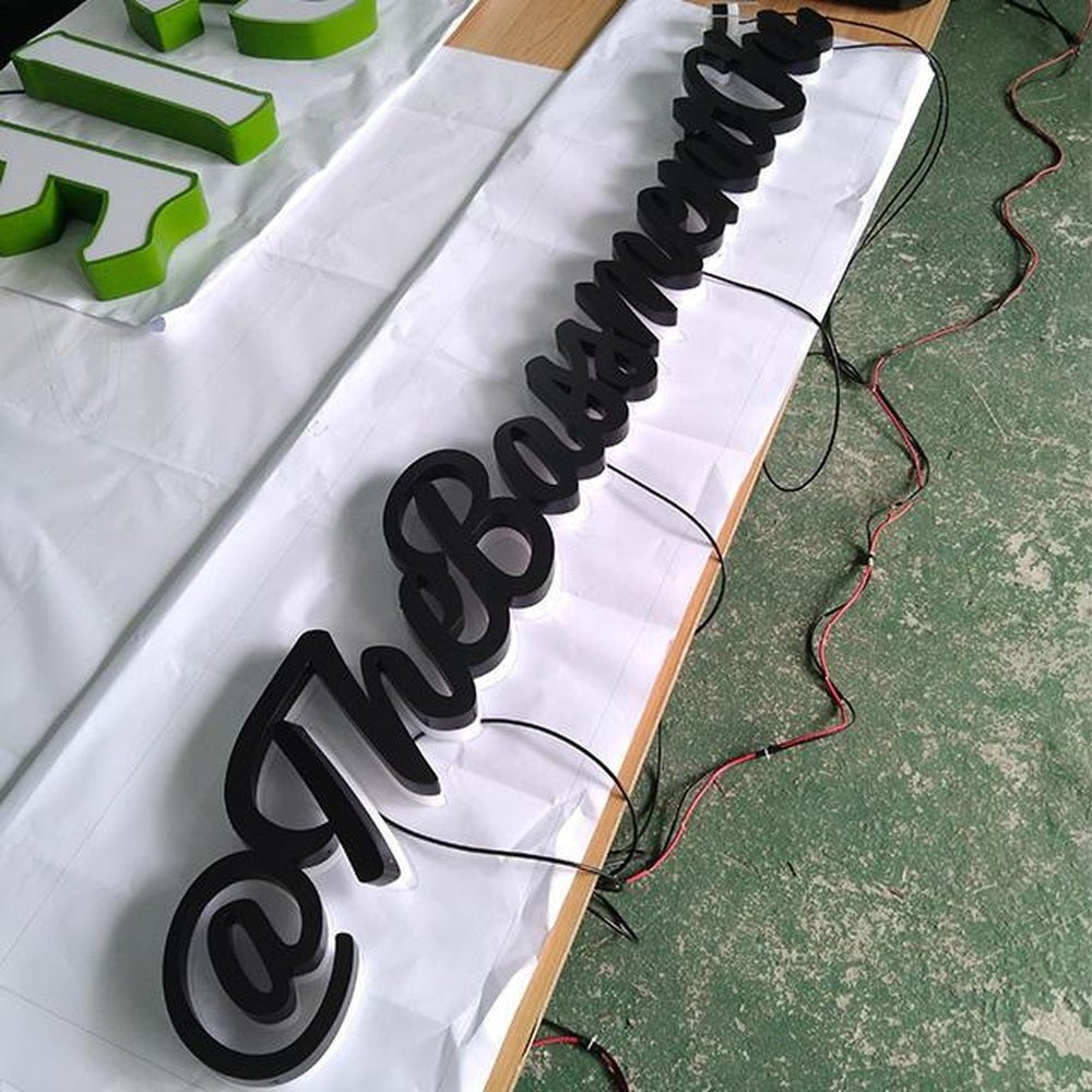 At Thebossavenue 3D Backlit Letters Business Metal Led Sign - Shineneon