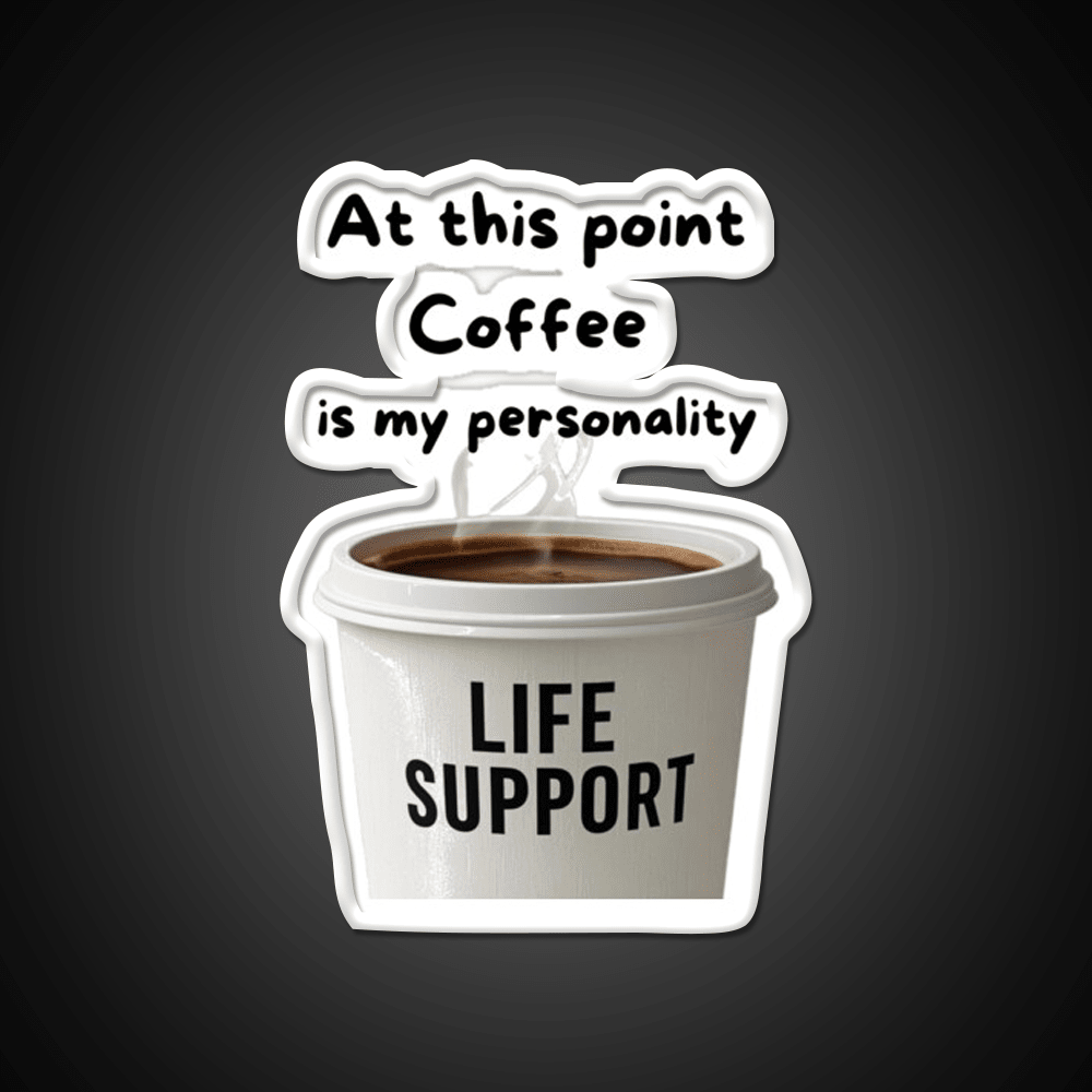 At This Point Coffee Is My Personality Led Neon Sign Espresso Bar Art Rgb Color - Shineneon