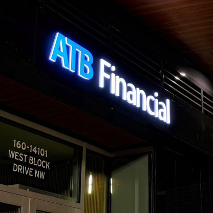 Atb Finacial 3D Frontlit Letters Metal Led Sign - Shineneon