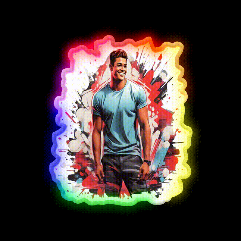 Athletic Enhancement Gym Fitness Led Neon Sign Rgb Color