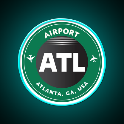 Atlanta Cafe Led Neon Sign Espresso Bar Art Rgb Color