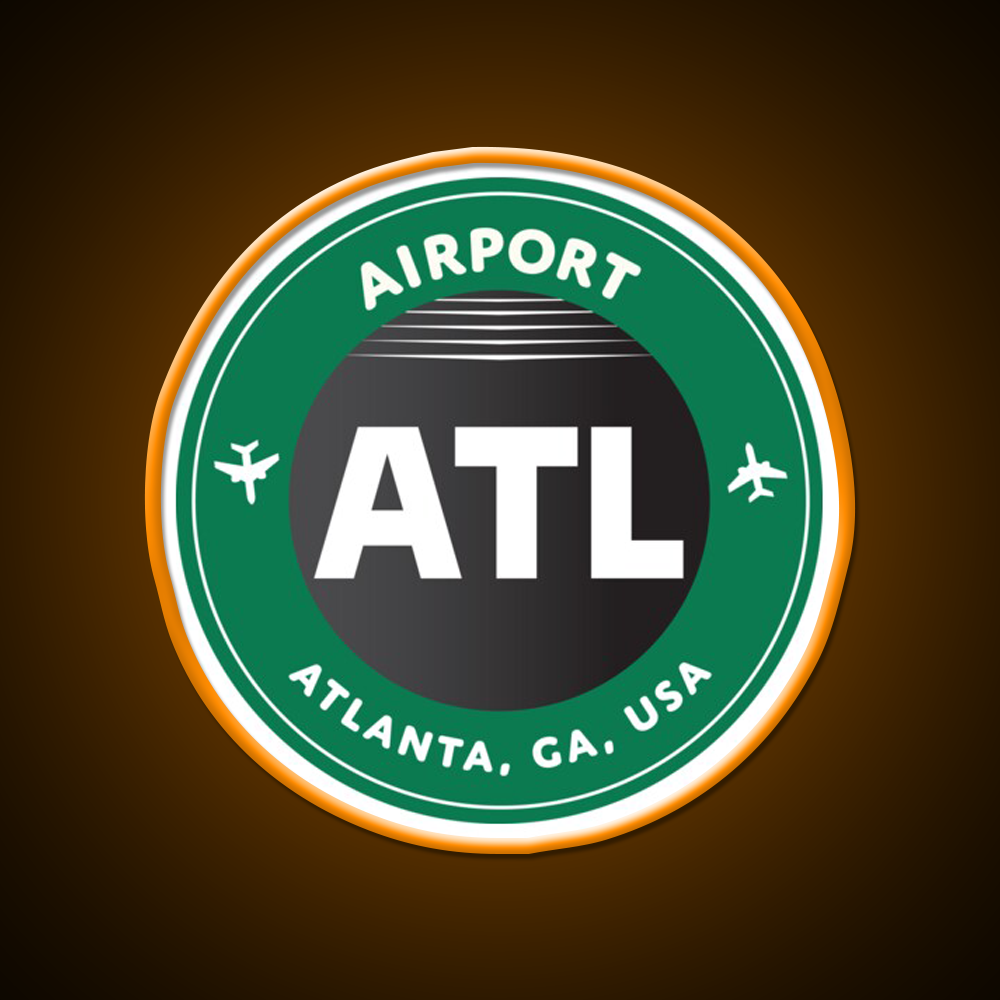 Atlanta Cafe Led Neon Sign Espresso Bar Art Rgb Color