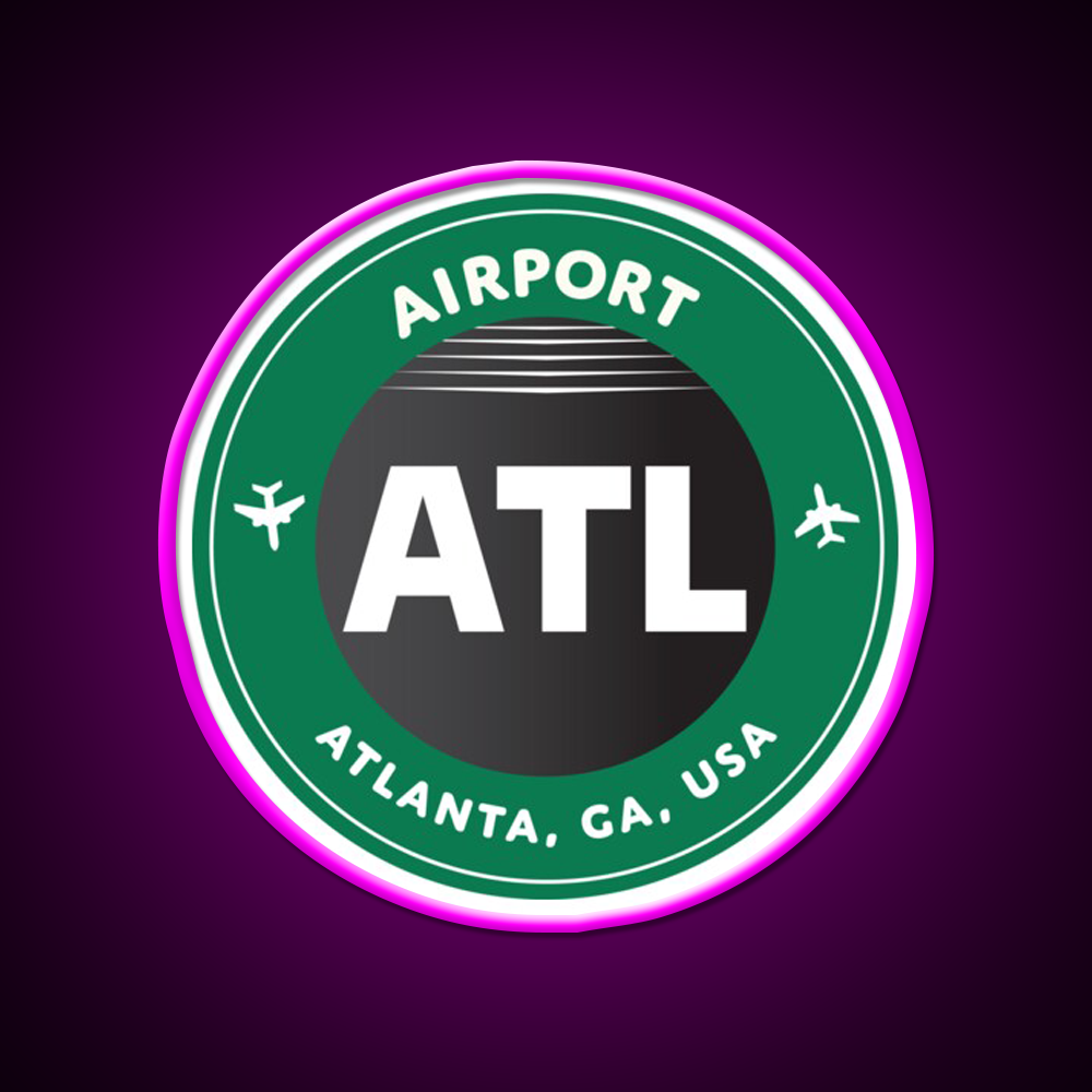 Atlanta Cafe Led Neon Sign Espresso Bar Art Rgb Color