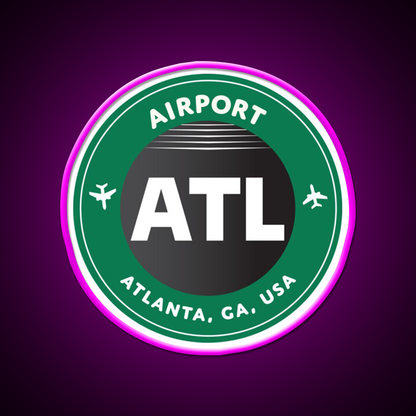 Atlanta Cafe Led Neon Sign Espresso Bar Art Rgb Color