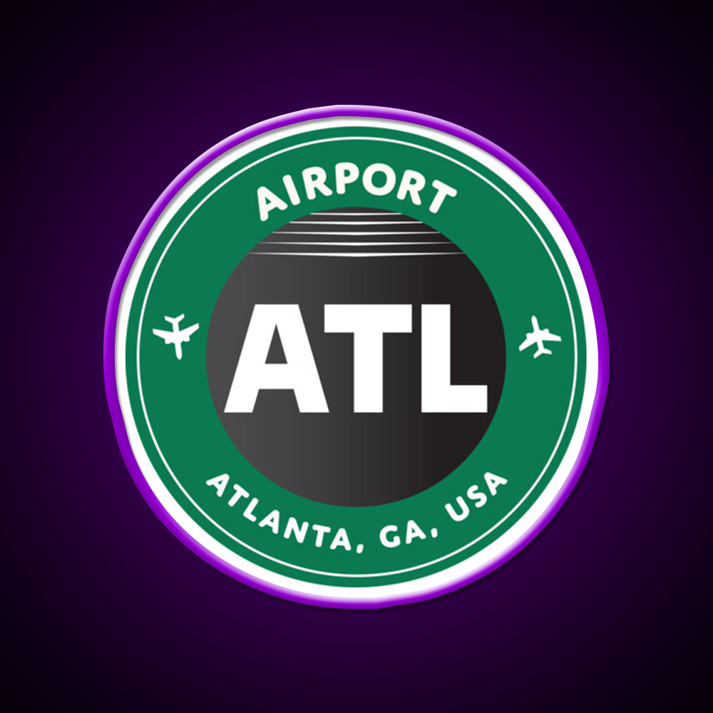 Atlanta Cafe Led Neon Sign Espresso Bar Art Rgb Color