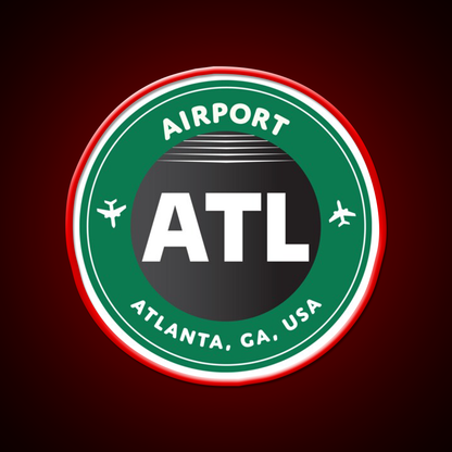 Atlanta Cafe Led Neon Sign Espresso Bar Art Rgb Color